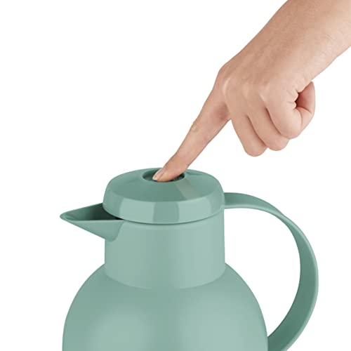 Isolierkanne Emsa Samba F40102 mit Quick Press Verschluss, 1 Liter