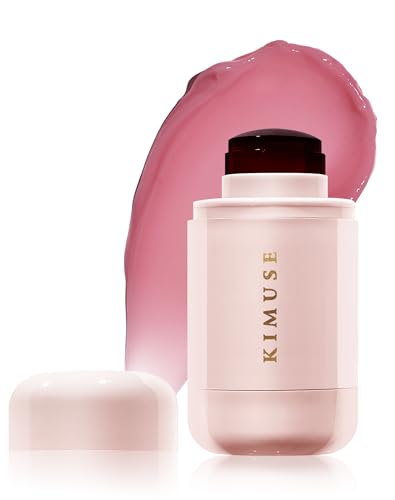 KIMUSE Jelly Cheek & Lip Tint, Colorete Acuarela, Maquillaje Multiusos, Tinte para Mejillas, Labios y Ojos, Ligero, Color Translúcido y Acumulable, Fórmula Vegana, Cruelty-Free