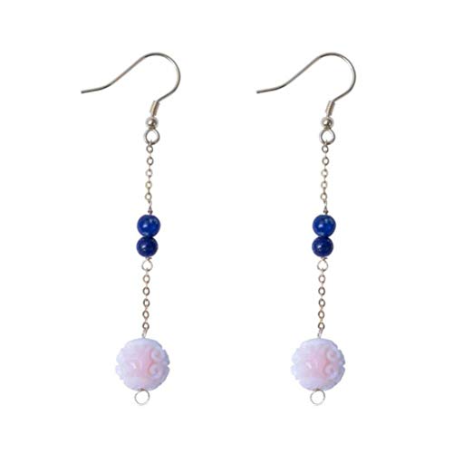 Boucles d'oreilles pour filles et femmes en argent s925 reine coquille