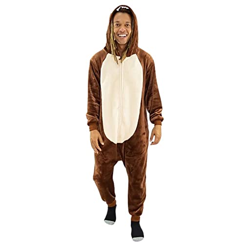 Kigurumi Pijama Macacão Tazmania Looney Tunes Oficial WB Desenho:Looney Tunes;Tamanho:M;Cor:Marrom