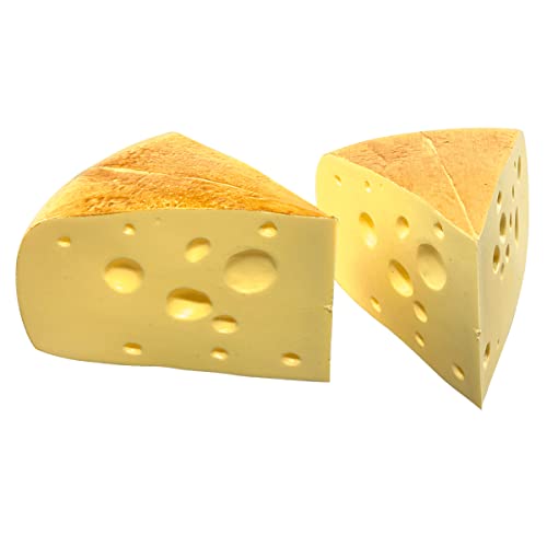 Emmentaler Käse Ecken Lebensmittel-Attrappe künstlicher Emmentaler Deko-Käse Tischdeko Käse-Attrappe