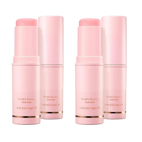 KAHI Wrinkle Bounce Multi Bálsamo Hidratante Facial Hidratante Todo en Uno Crema de Ojos Crema para el Cuello Base de Maquillaje & Face Mist Moisture Balm Stick, Cuidado de las Arrugas Inmediatamente,