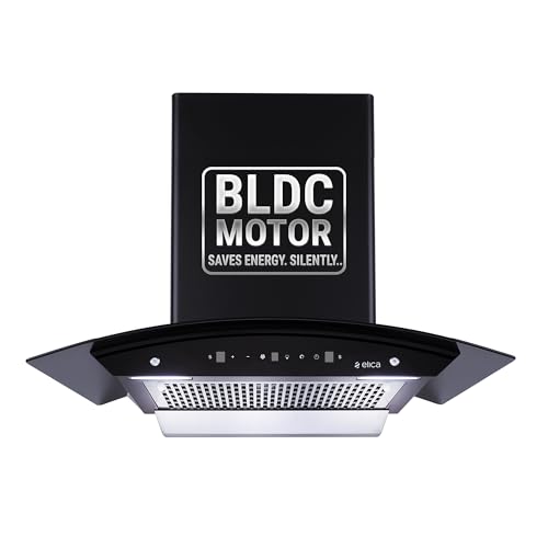Image of Elica 75cm 1500 m3 /hr BLDC Filterless Autoclean Kitchen Chimney with 15 Years Motor & 5 Years Comprehensive Warranty | WDFL 750 BLDC HAC LTW MS NERO | Black | 9 Speed Touch + Motion Sensor Control