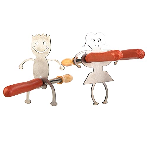 Set de 2 Pinchos telescópicos para BBQ 30 pulgadas miniatura 2
