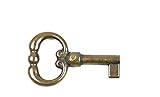Möbelschlüssel Antik Stilmöbel Brünniert Ersatzschlüssel Rohling Messing Patina 3015/22.01