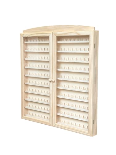 Vitrina Colecciones dedales. 2 Puertas Grande. Capacidad: 200 dedales. Medidas (Ancho/Fondo/Alto): 66 * 6 * 72 cms. En Madera de Pino en Crudo. para Pintar.. Altura Entre baldas: 4,5 cms.