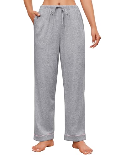 Ekouaer Womens Pajamas Pant Soft Drawstring Pjs Bottoms Comfy Sleep Pants Casual Printed Lounge with Pockets