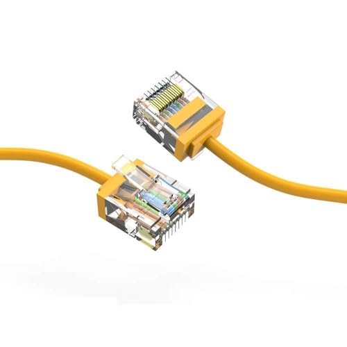 Cable de Red Cat6A UTP 1.5Ft Amarillo 2 Pack miniatura 1