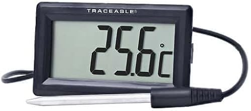 Traceable Panel-Mount Thermometer with Calibration, -50 to 300°C (-58 to 572°F); 1 Remote Probe