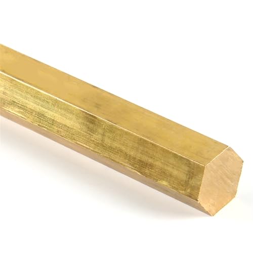 TUBENEXIAN 真鍮六角棒精密六角棒3mm 4mm 5mm 6mm 7mm 8mm 9mm 10mm 工作・エンジニアリング用 CNC(8mm)