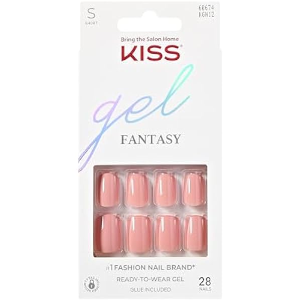 KISS sztuczne paznokcie naklej Gel Fantasy - Ribbons