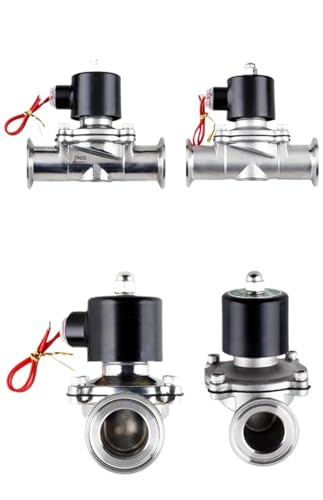Électrovanne DN40 DC24V inox SUS304 Tri Clamp vanne solénoïde sanitaire - 4