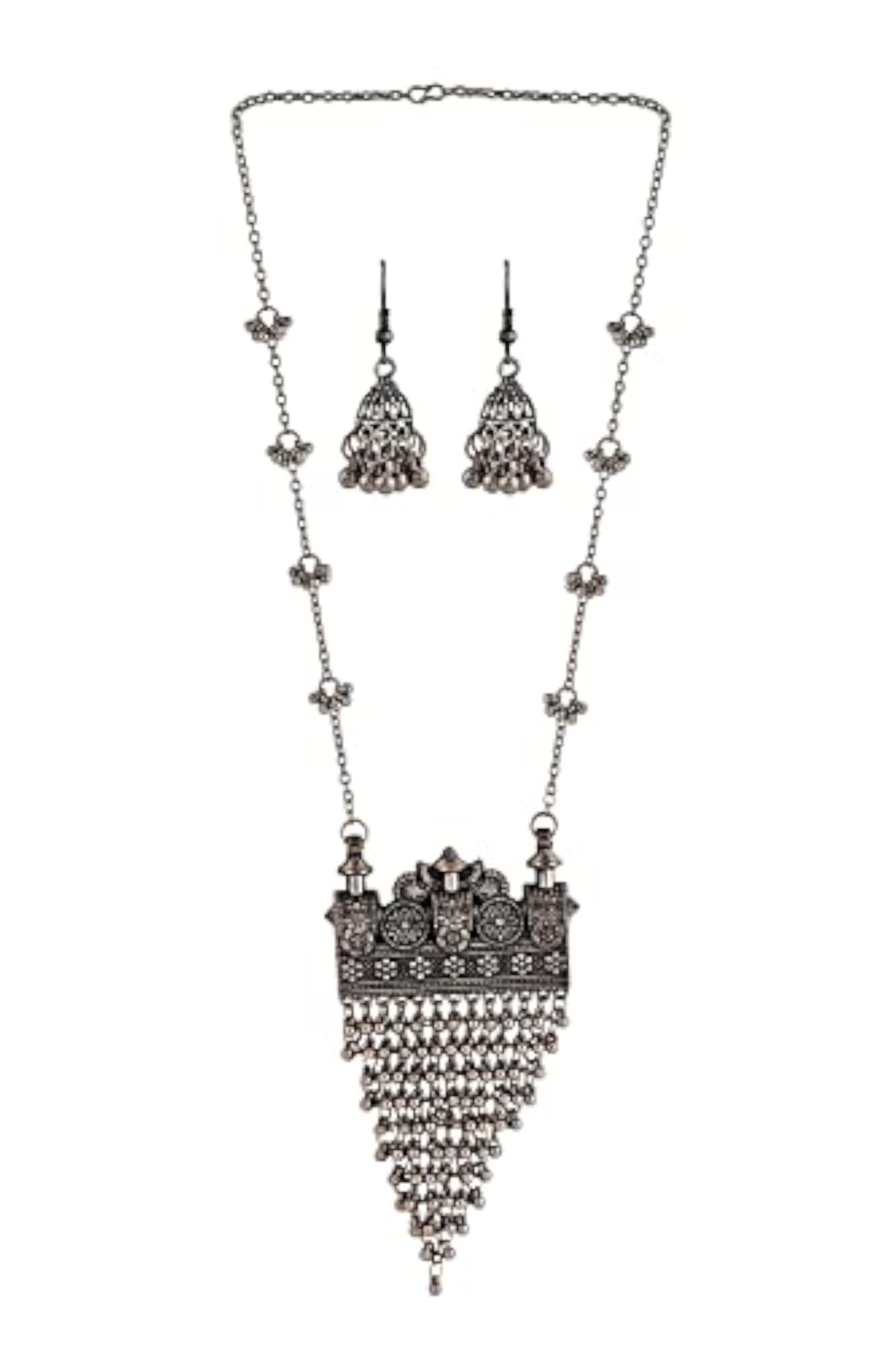 Stylish Traditional Oxidised Necklace Set