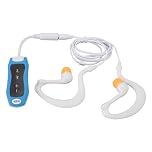 IPX8 Waterproof Underwater MP3 Player with Headphones 8GB 120mAh Rechargeable Hydrodynamic Design Enhanced Bass for Swimming Sports - Blue