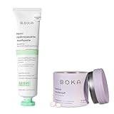 Boka Fluoride Free Toothpaste - Nano Hydroxyapatite - Ela Mint 4oz and Travel Size Mouthwash Tablets - Hydroxyapatite, Fluoride/Alcohol Free & Eco-Friendly
