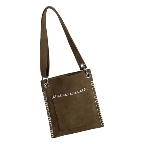 Sac à bandoulière en cuir PU pour femme | Grand sac à main décontracté de tous les jours