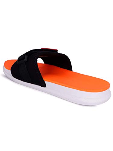 Image of AADI Men's Synthetic Leather Daily Use Casual Sliders /Flip Flop & Slippers