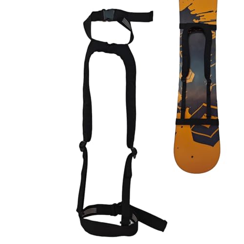 Juego de correas para snowboard: correa de longitud ajustable, correas para transportar snowboard, Correas de sujeción para Snowboard impermeables y a prueba de óxido, soporte de esquí desmontable co