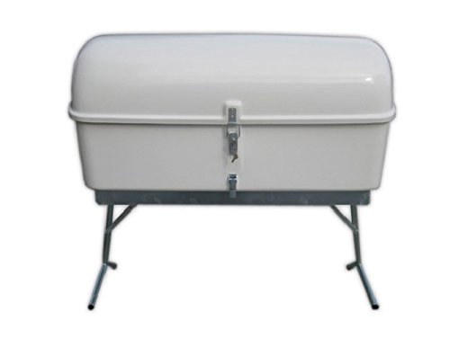 Cofre camper portaequipajes con patas para remolque, medidas 117x63x57