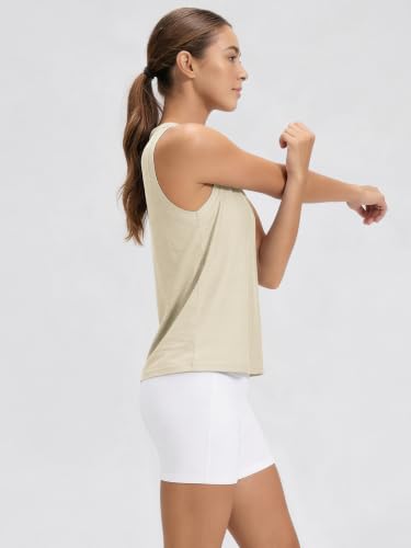 Image of ODODOS Women's Performance Tank Ultra Soft odSTRATUM Tech Sleeveless Tee Shirts High Crew Neck Pullover Top