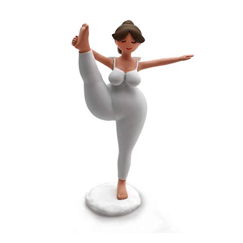 Yoga Figuren Dekofigur (stehend weiß)
