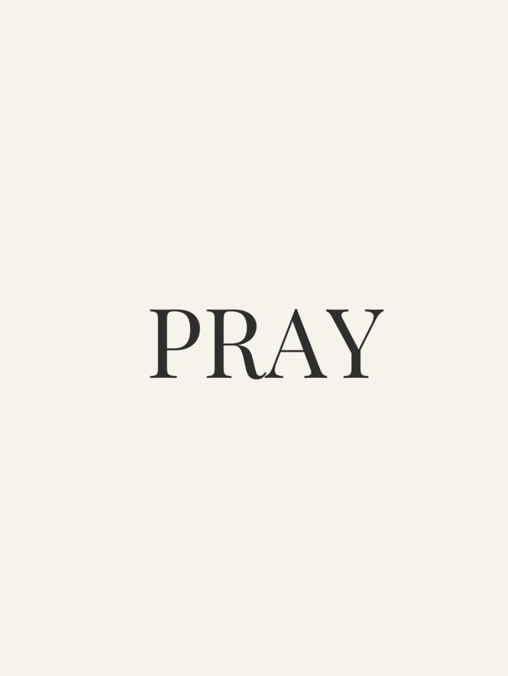 Livre décoratif Pray, une idée cadeau inspirante pour célébrer la foi et l'espoir