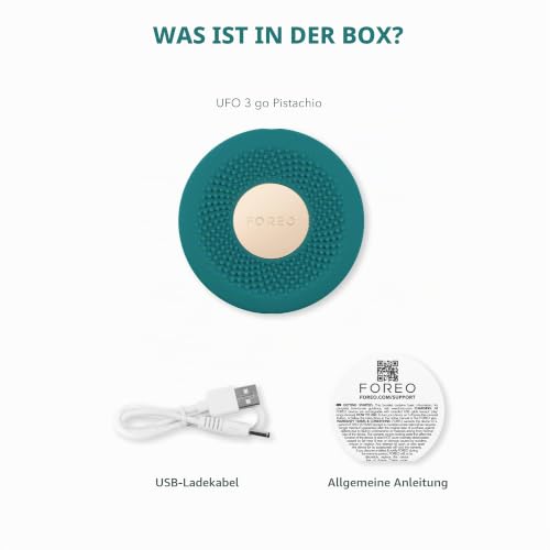 FOREO UFO 3 go Gesichtsmasken-Hautpflegegerät unterwegs – Feuchtigkeitscreme – Anti-Aging-Pflege – Vollspektrum-LED- und Rotlichttherapie… – Ansicht 7
