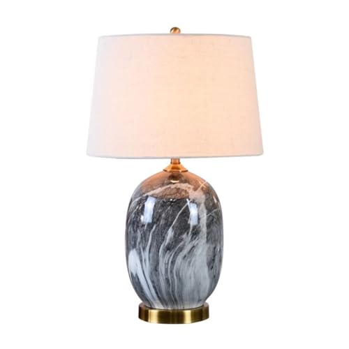 MPOPO Lámpara de Lectura Lámpara de Mesa de cerámica de Estilo Chino, Sala de Estar, sofá, Esquina, Dormitorio, mesita de Noche, Hotel, Sala de exposiciones, lámpara artística Lámpara para Escritorio