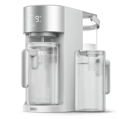 DREO Reverse Osmosis Water Filter Countertop, RO Filtration System, 3:1 Pure to Drain, TDS & Filter Life & 2 Autofill Pitchers, Install-Free, Self-Cleaning Water Purifier, RO Water Filter