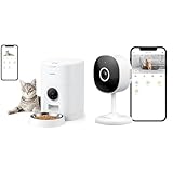 【屋内セット買い】】 300万画素 Galayou 小空间向けカメラ G7 ＋ Wansviewカメラ付き自動給餌器 2.4GWi-Fi 双方向音声 録画可能 (室内G7カメラ1点+自動給餌器1点)