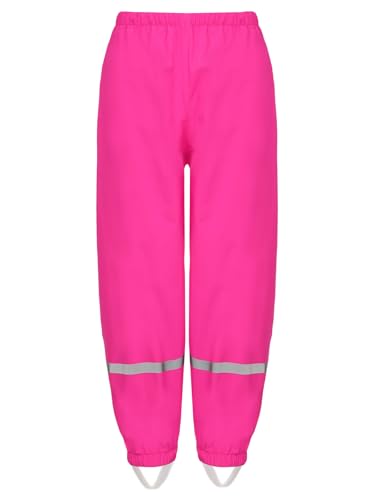 Linjinx Kids Boys Girls Rain Pants Mud Dirty Proof Trousers Lightweight Reflective Waterproof Rain Wear for Outdoor3