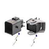1 Sets 16 Pin 1743354-2 1743350-21743350-0 Automotive Waterproof Connector Male Female and Terminal PBT-GF10(16p Male Female)