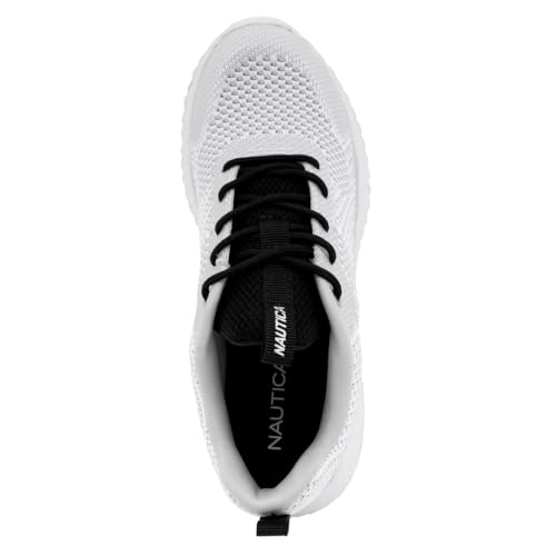 Image of Nautica Women's Casual Fashion Sneakers - Comfortable Walking Shoes with Knit Upper and Cushioned Support