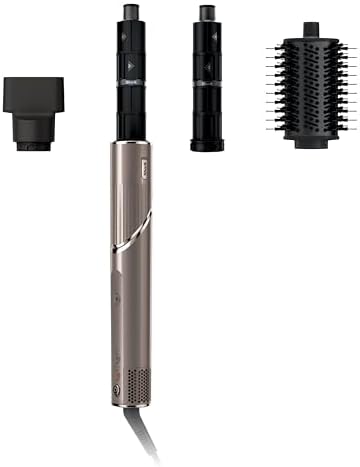 Shark FlexStyle Air Styling & Drying System, Powerful Hair Blow Dryer & Multi-Styler with Auto-Wrap Curlers, Oval Brush, Concentrator Attachment, Mocha, HD431BR
