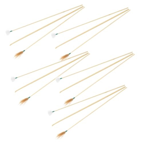 Ipetboom 5 Sets Household Ear Wax Cleaning Tools Bamboo Ear Spoon Set for Adults