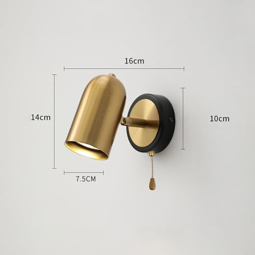 Aplique LED de pared con interruptor de extracción para evitar cables sueltos 5