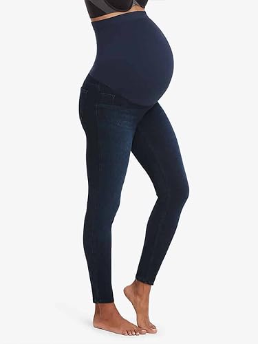 SPANX Mama Ankle Jean-ish Leggings Twilight Rinse LG 273