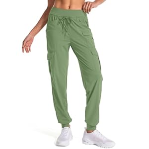 linlon Womens Hiking Pants Quick Dry UPF 50 Casual Pants Lightweight Travel Safari Work Cargo Joggers Pants