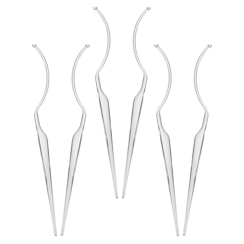 NUOBESTY 6 Stück Acryl Wimpernpräsentationsstäbchen Kompakter Tragbarer Wimpernhalter für Künstliche Wimpern Leicht zu Reinigen Make Up Zubehör für Wimpernstyling