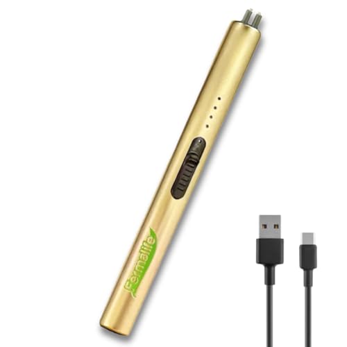 Encendedor eléctrico recargable USB FERMALIFE dorado miniatura 1
