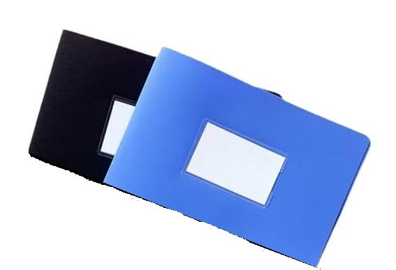 Image of Plastic Cheque Book Holder Cheque Book Folder Cheque Book Cover Cheque Book Protector Plastic Cover (Pack of 2) Color May Vary