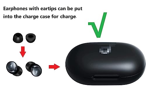 JNSA Compatible with Soundcore Space A40 Foam Ear Tips, Noise Canceling Memory Foam Ear Tip Replacement for Soundcore by Anker Space A40, S/M/L 3 Size 3 Pairs,Black (2143PB)