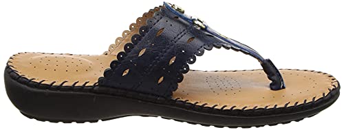 Image of Bata Womens SOLITAIRE THONG Blue Flats