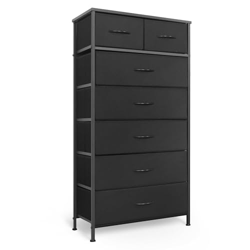 Mifuro Tall Dresser for Bedroom, Vertical Storage Organizer Tower with 7 Drawers, Chest of Drawers...