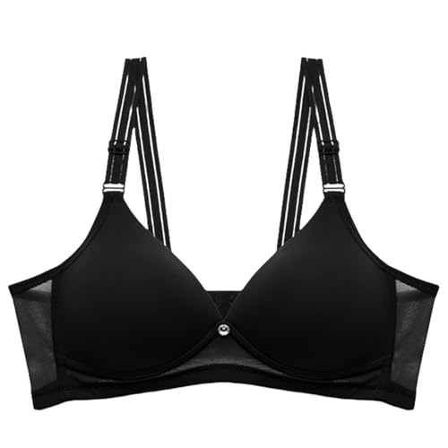 HongXINGDd Cómoda Camiseta Push up con Relleno sin Costuras sin Aros Sujetador de Copa Suave Color 3 80B