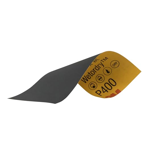 Image of 3M Wetordry Sandpaper, 03018, 400 Grit, 3 2 /3 in x 9 in, 5 Sheets Per Pack
