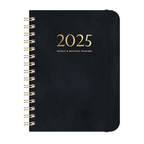 Lmzzdld Calendario 2025 de 140 páginas, agenda 2025, agenda con tiras, calendario semanal (2025.1-2025.12)