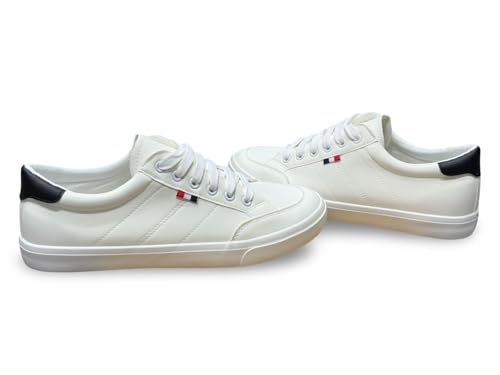 Image of Classic Canvas Sneakers, Casual Lace-Up Shoes with Green Sole, Unisex Fashion Trainers Shoes