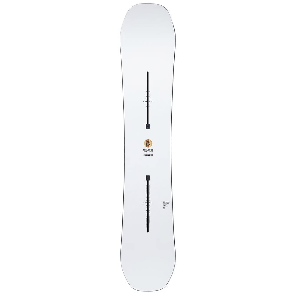 Burton Feelgood Flying V Snowboard da donna, bianco, 149 cm