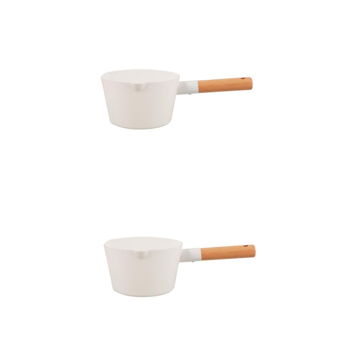LABRIMP 2piezas Cucharón De Madera De Mango Para Cocina y Baño Para Agua y Lavar Verduras Utensilio Ecológico y Gran Capacidad Doméstico y Restaurantes